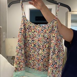 Charlotte Russe flowered tank top